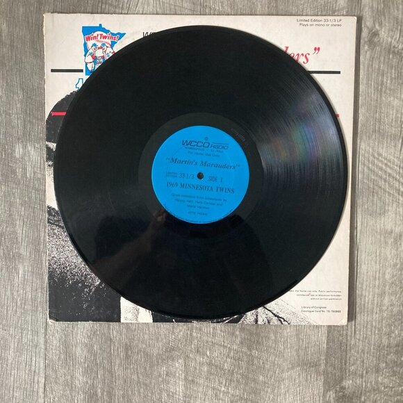 Vintage Minnesota Twins "Martin's Marauders" Vinyl Record Album LP 1969 - Picture 3 of 4
